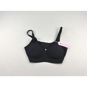 Soft Intention Womens Wireless Seamless‎ Bra Black Size Medium NWT